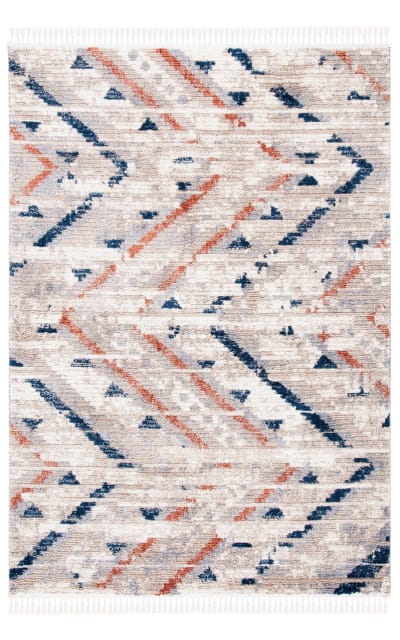 Morocco Mrc877F Grey - Navy Area Rug