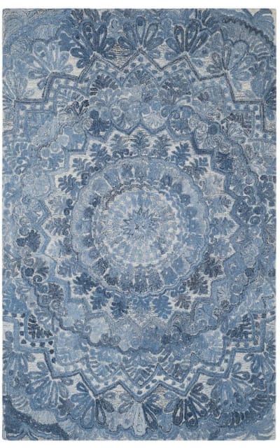 Marquee Mrq110D Blue - Ivory Area Rug