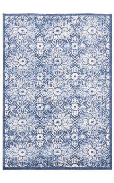 Brentwood Msr2862N Navy - Creme Area Rug
