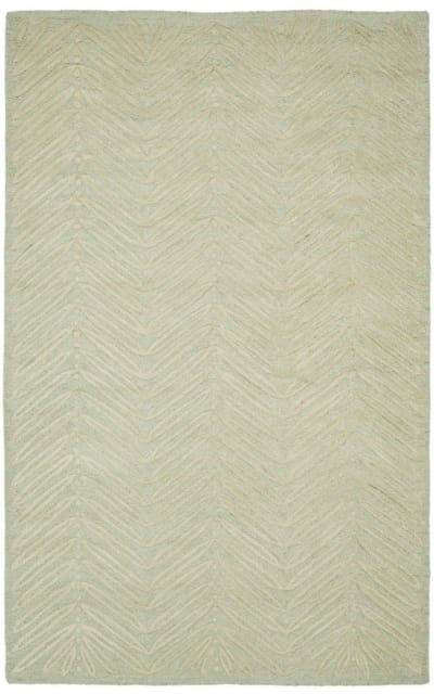 Chevron Leaves Msr3612D Milk Pail Green Area Rug