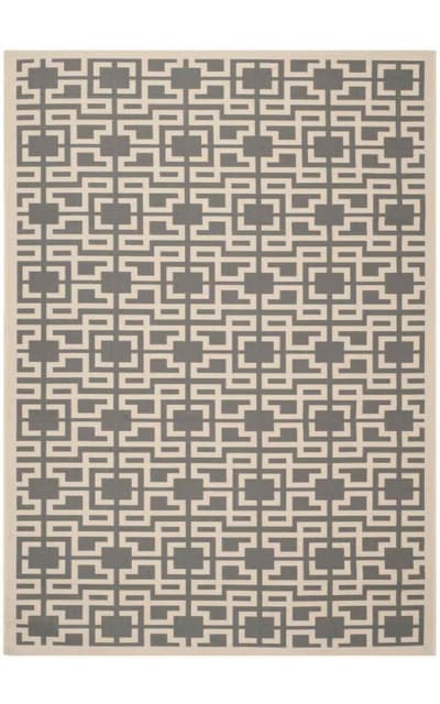 Machine Made MSR4281-246 Anthracite - Beige Area Rug