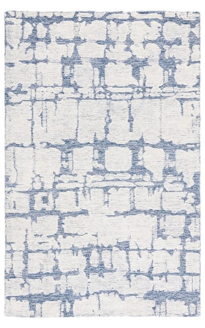 Martha Stewart Tufted Msr4533M Blue - Ivory Area Rug