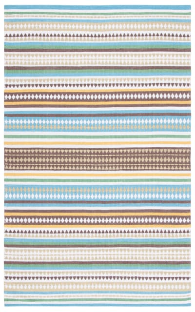 Montauk MTK451L Light Blue - Ivory Area Rug