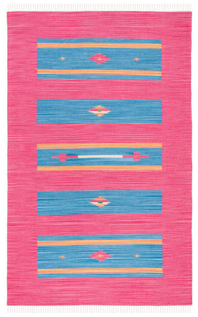 Montauk MTK551Q Red - Blue Area Rug