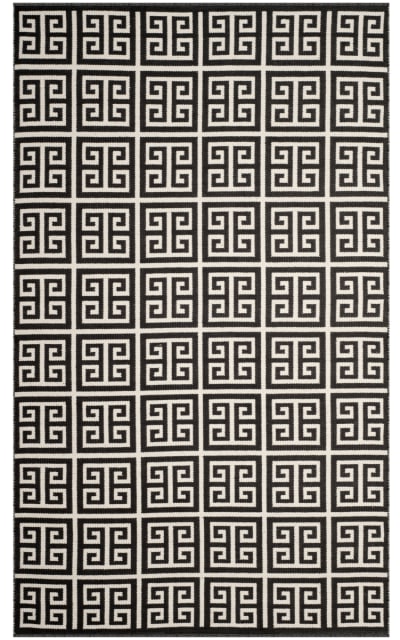 Montauk MTK724D Black - Ivory Area Rug