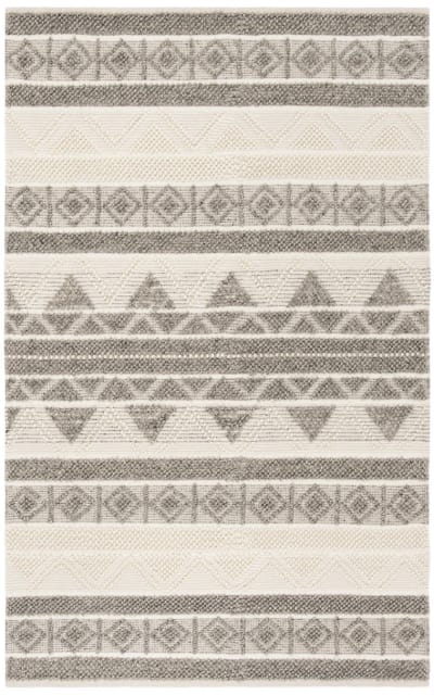 Natura Nat104A Ivory - Grey Area Rug