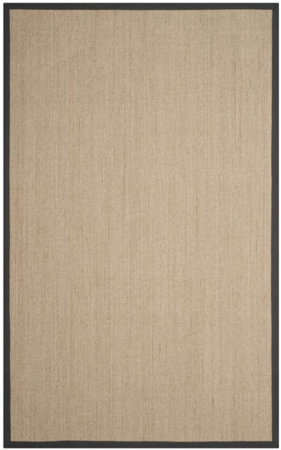Natural Fiber Nf131B Natural - Dark Grey Area Rug