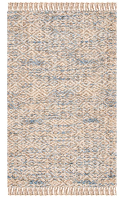 Natural Fiber Nf822A Natural - Blue Area Rug