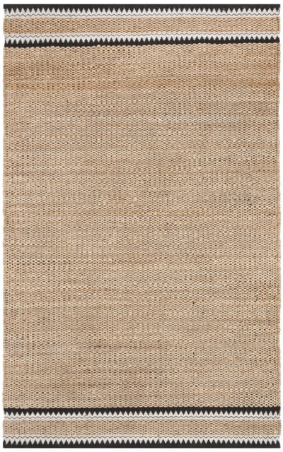 Natural Fiber Nf874B Natural - Black Area Rug