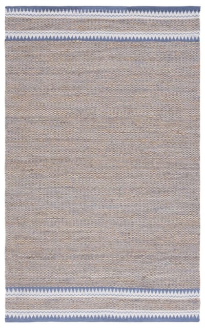 Natural Fiber Nf874M Natural - Blue Area Rug