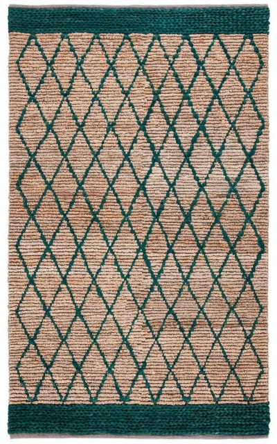 Natural Fiber Nf951X Natural - Dark Green Area Rug