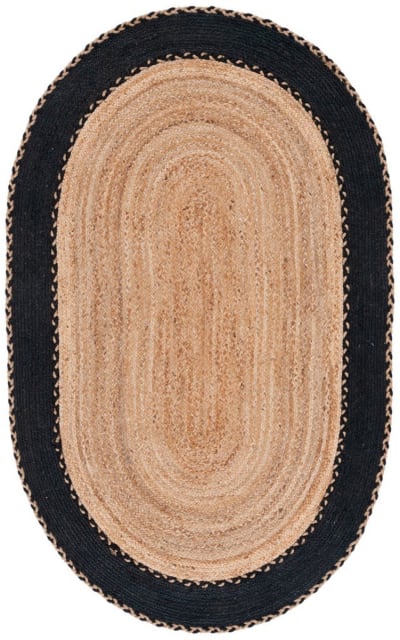 Natural Fiber Nfb261Z Natural - Black Area Rug