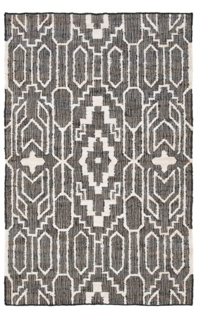 Natural Fiber Nfb750Z Black - Ivory Area Rug