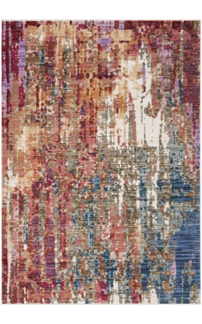 Safavieh Teppich Nirvana Collection - Rot/Multi, 91x224 Cm, Polyester, Orientalisch Inspiriert
