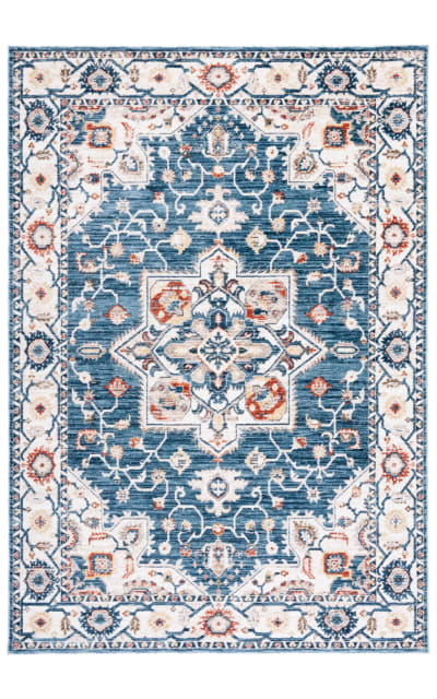 Olympia OPA202N Blue - Ivory Area Rug