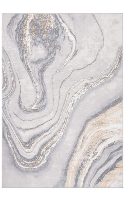 Orchard Orc637G Grey - Gold Area Rug