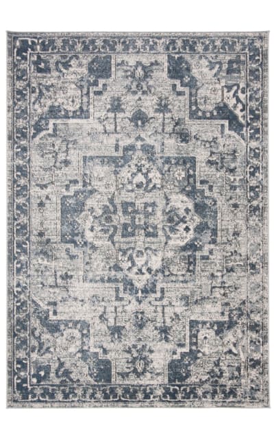 Oregon Ore883N Navy - Ivory Area Rug