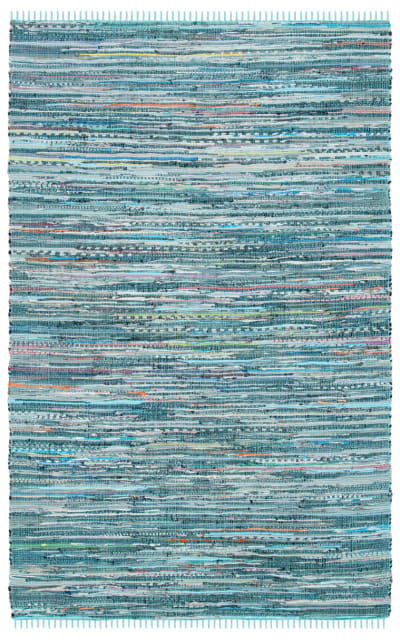 Rag Rug RAR127C Turquoise - Multi Area Rug