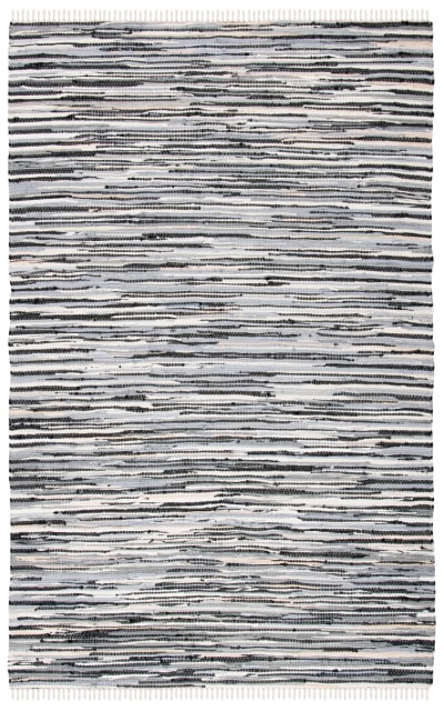 Rag Rug RAR129Q Black - Multi Area Rug