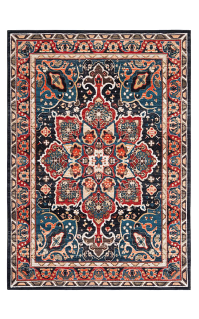 Riviera RIV155Q Red - Navy Area Rug