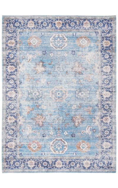 Safavieh Saffron SFN201M Aqua - Navy Area Rug