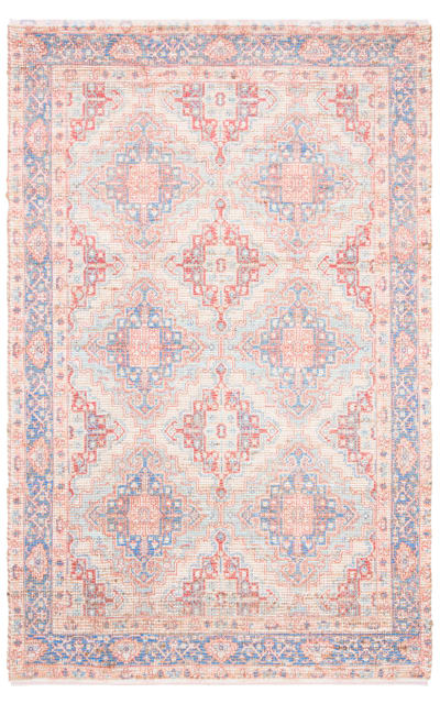 Saffron SFN510M Blue - Rust Area Rug