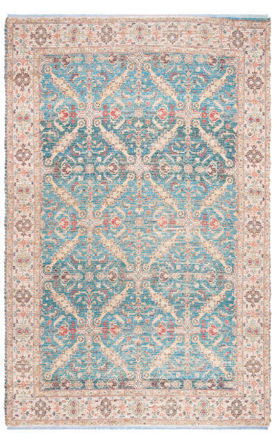 Saffron SFN514N Navy - Creme Area Rug