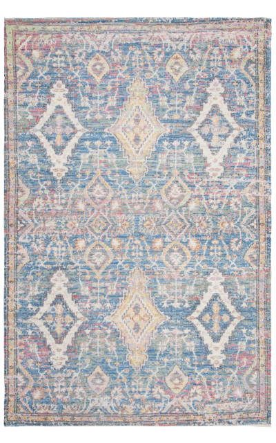 Saffron SFN564A Turquoise - Peach Area Rug