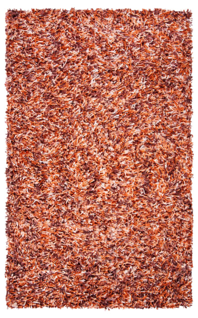 Safavieh Rio Shag SG960P Rust - Ivory Area Rug