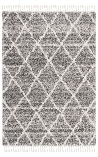 Safavieh Melrose Shag Sgml935F Grey - Ivory Area Rug