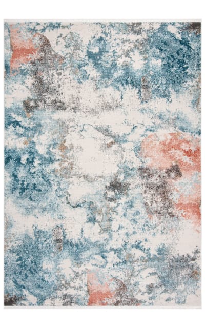 Shivan SHV743M Blue - Ivory Area Rug