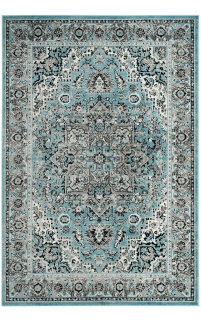 Skyler SKY126M Blue - Ivory Area Rug