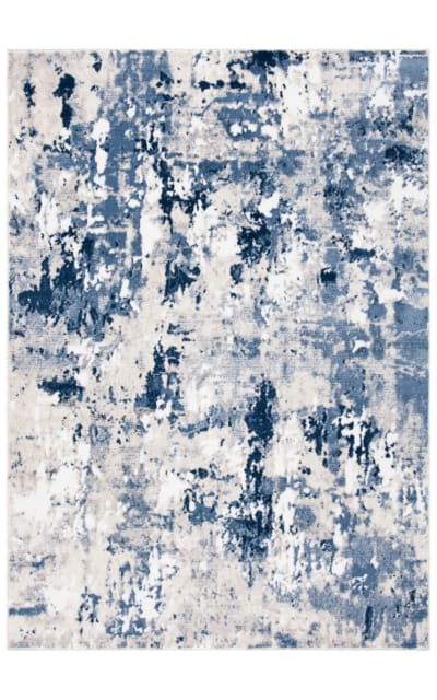 Skyler SKY562M Grey - Navy | Rug Studio