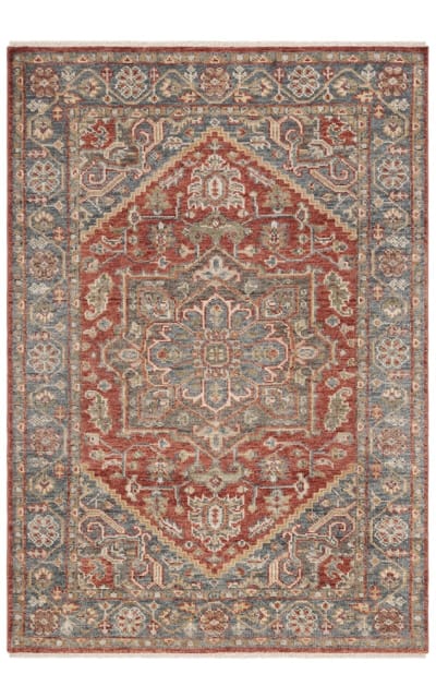Samarkand Srk121Q Red - Blue Area Rug