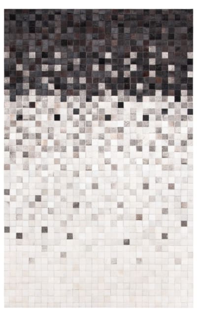 Studio Leather Stl813A Ivory - Black Area Rug
