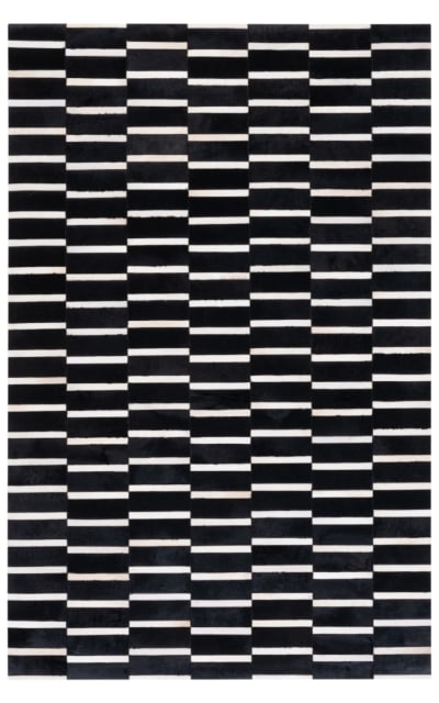 Safavieh Studio Leather STL821Z Black - Beige Area Rug