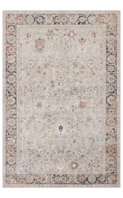 Silverado Svd112B Beige - Rust Area Rug