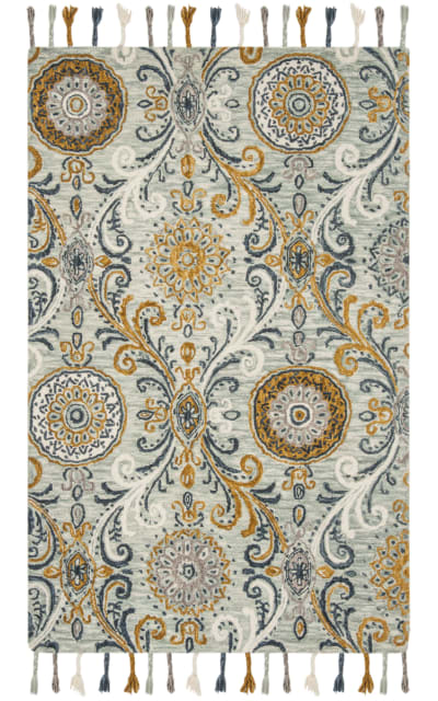 Suzani SZN209A Light Green - Ivory Area Rug