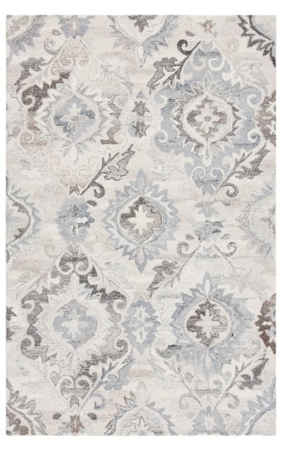 Suzani Szn336A Ivory - Grey Area Rug