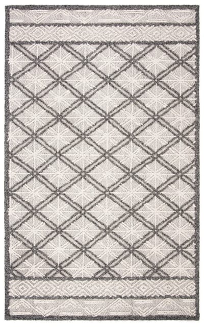 Trace Trc222F Grey - Beige Area Rug