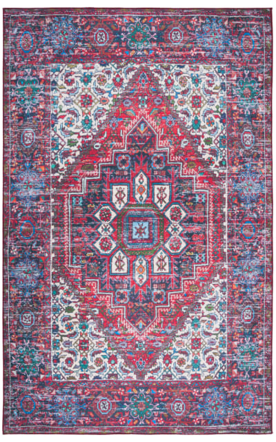 Safavieh Tucson TSN192Q Red - Blue Area Rug