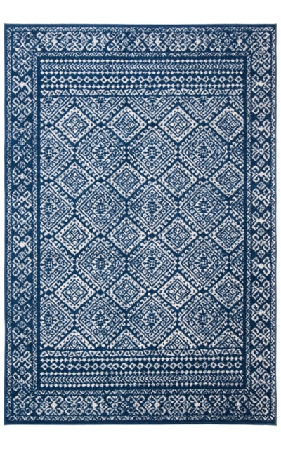 Tulum TUL264N Navy - Ivory Area Rug