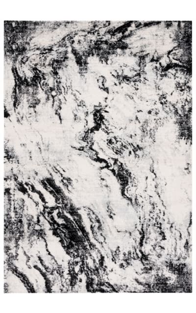 Tulum TUL277A Ivory - Black Area Rug