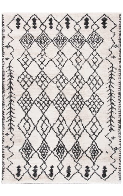 Tunisia TUN736A Ivory - Black Area Rug
