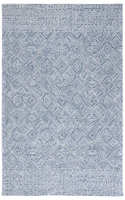 Textual TXT201M Blue - Ivory Area Rug