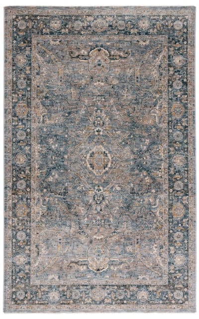 Valencia Val568M Blue - Gold Area Rug