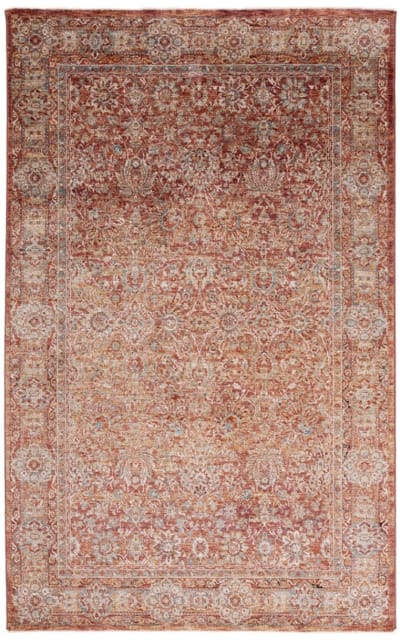 Valencia Val570P Rust - Teal Area Rug