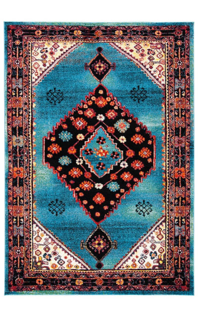 Safavieh Vintage Hamadan Vth202M Blue - Black Area Rug