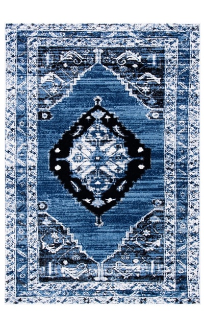 Vintage Hamadan Vth228M Blue - Ivory Area Rug