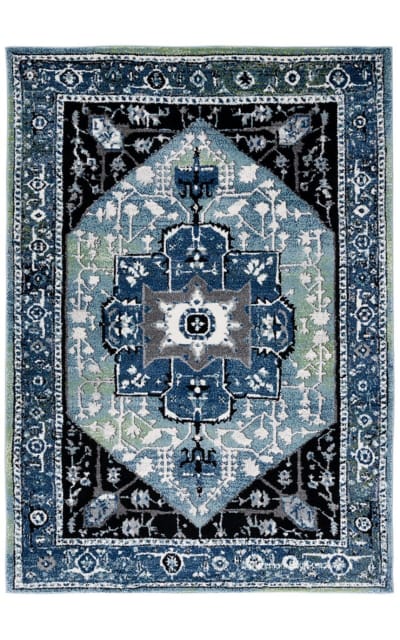 Vintage Hamadan Vth259L Blue - Light Green Area Rug